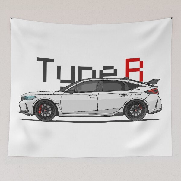 Item preview, FL5 Type R 90's Pixel Art (White) - JDM designed and sold by kacar-draw.