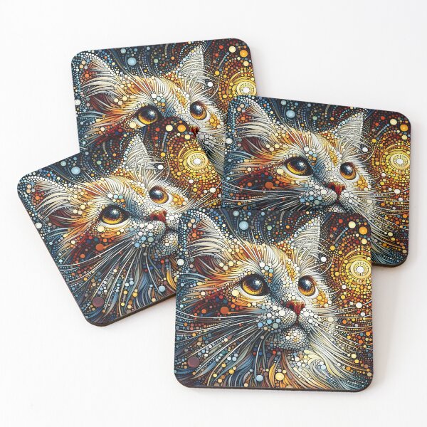 Item preview, Cool cat in dot style designed and sold by bernhagen.