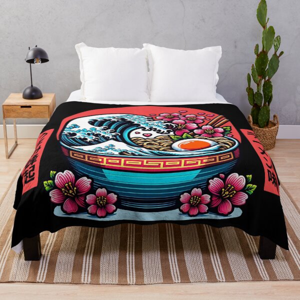 Item preview, Great Wave Shoyu Ramen Bowl Vintage Japanese Aesthetic Art Gift - Black Version designed and sold by InkyGenies.