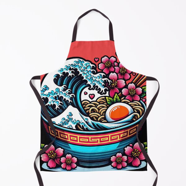 Item preview, Great Wave Shoyu Ramen Bowl Vintage Japanese Aesthetic Art Gift - Black Version designed and sold by InkyGenies.