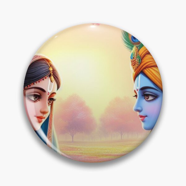 Item preview, Beautiful Radha Krishna looking at each other designed and sold by VrindaArts.
