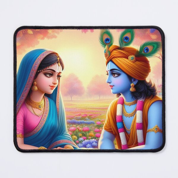 Item preview, Beautiful Radha Krishna looking at each other designed and sold by VrindaArts.