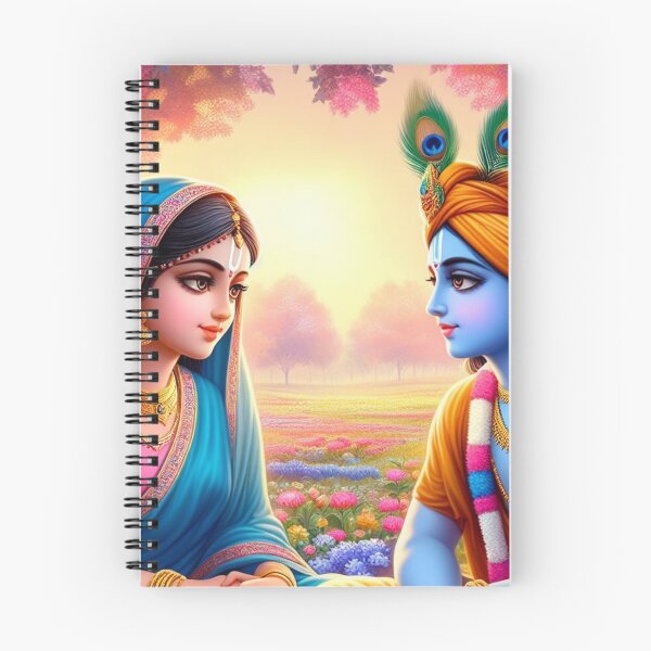 Aperçu de l'œuvre La belle Radha Krishna se regarde créée et vendue par VrindaArts.