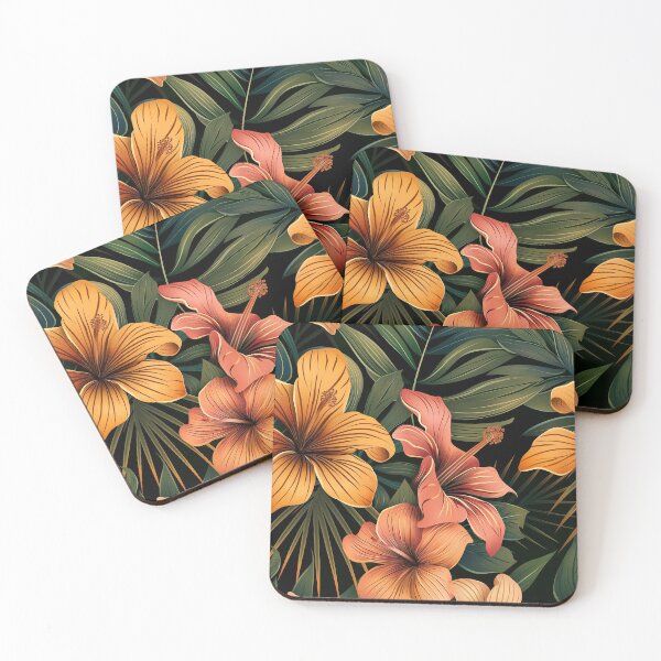 Item preview, Tropical Floral Pattern designed and sold by SpoonToonCnt.