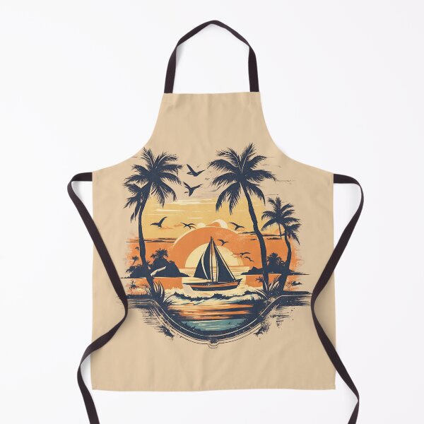 Item preview, Sunset Beach Retro Design designed and sold by LarkaArt.