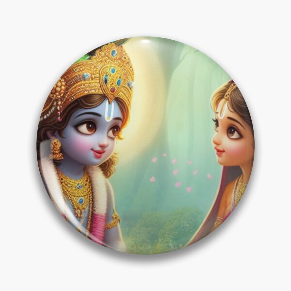 Artikelvorschau, Die schöne Radha Krishna schaut sich an entworfen und verkauft von VrindaArts.