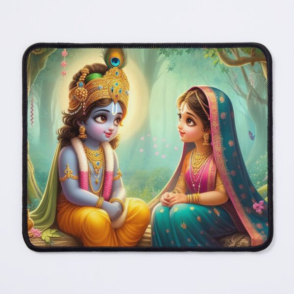 Item preview, Beautiful Radha Krishna looking at each other designed and sold by VrindaArts.