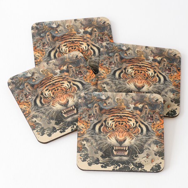 Item preview, Three-headed tiger designed and sold by Art Horizon.