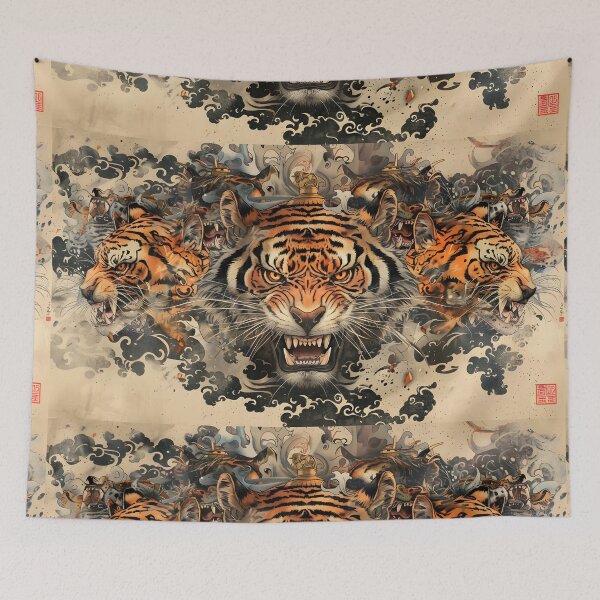Item preview, Three-headed tiger designed and sold by Art Horizon.