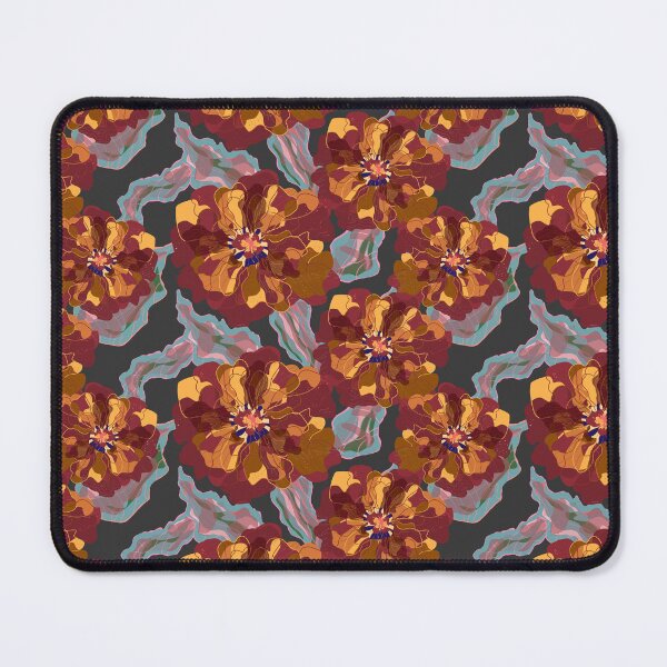 Item preview, Stylized peonies flowers pattern in Japanese Style designed and sold by NayaChu.