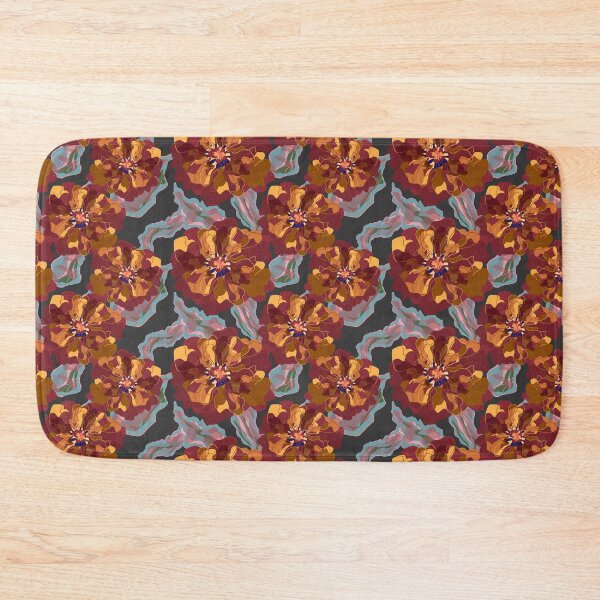 Item preview, Stylized peonies flowers  pattern in Japanese Style designed and sold by NayaChu.