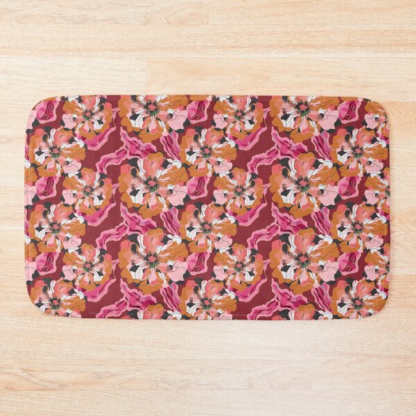 Item preview, Stylized peonies flowers  pattern in Japanese Style designed and sold by NayaChu.