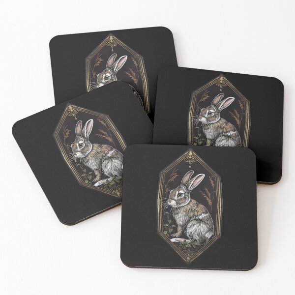 Item preview, Rabbit in crystal gothic dark art designed and sold by Anbe_design.