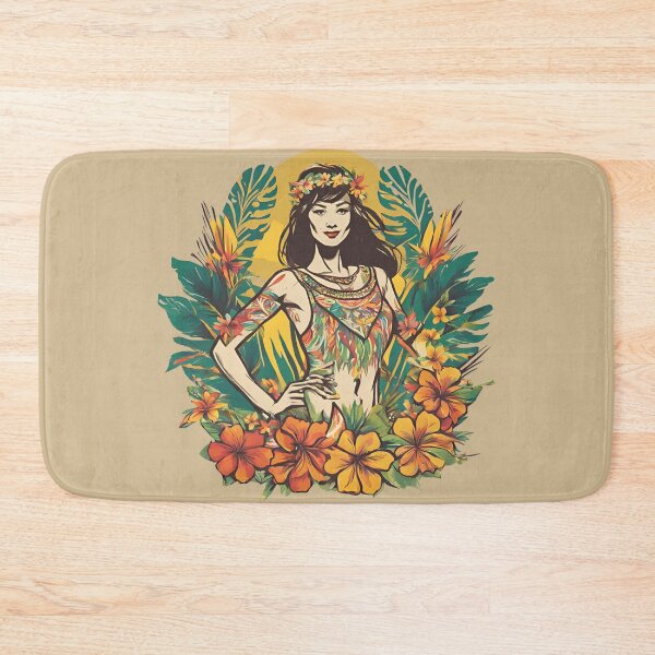 Item preview, Hula dancer Floral theme designed and sold by AKRE R.