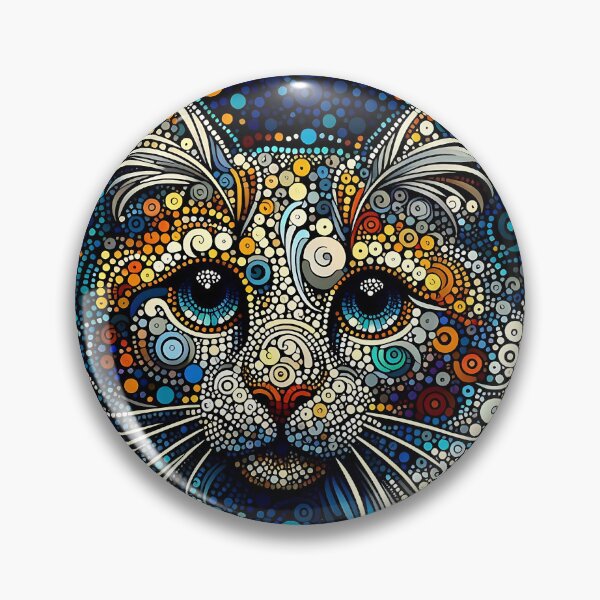 Item preview, Cool cat in dot style designed and sold by bernhagen.