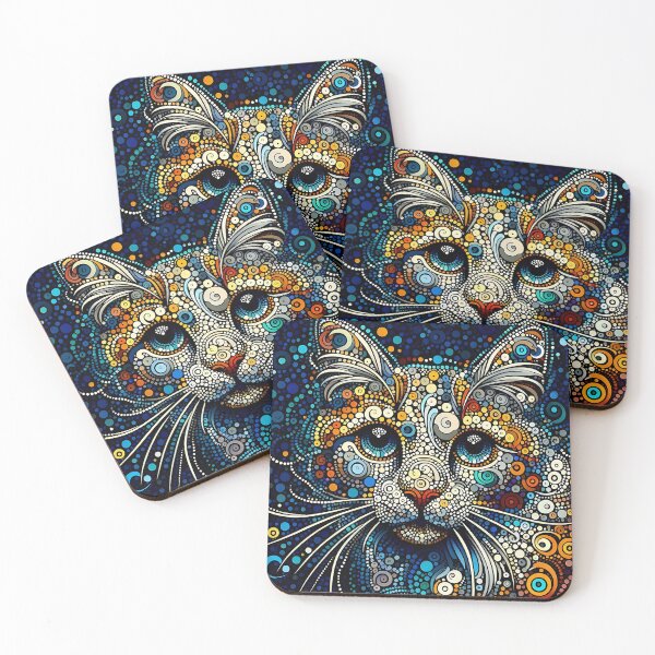 Item preview, Cool cat in dot style designed and sold by bernhagen.