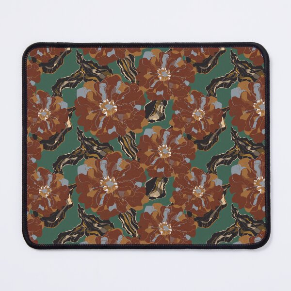 Item preview, Stylized peonies flowers pattern in Japanese Style designed and sold by NayaChu.