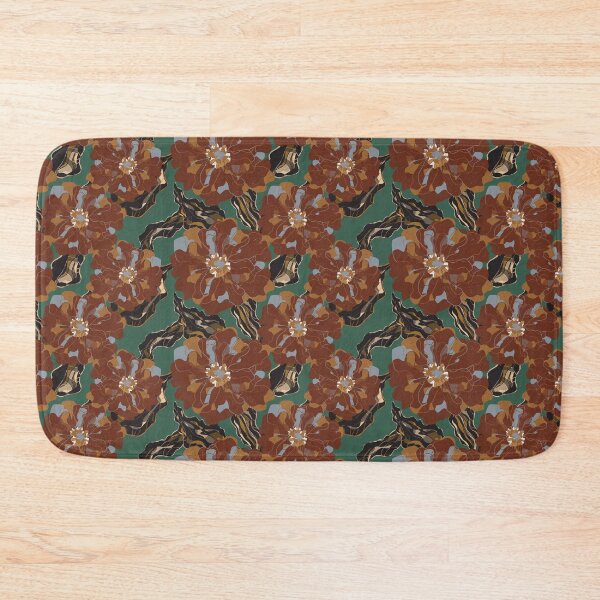 Item preview, Stylized peonies flowers  pattern in Japanese Style designed and sold by NayaChu.