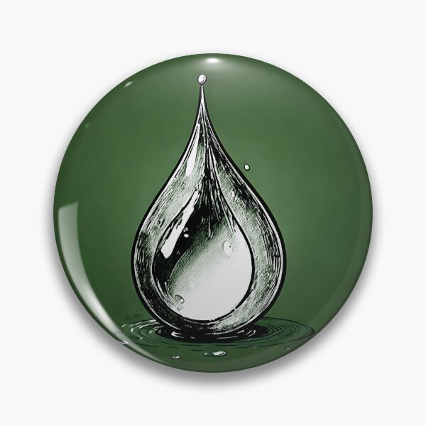 Item preview, green retro tear drops designed and sold by Hen-C-Art.