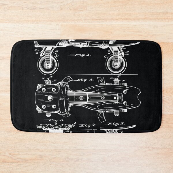 Item preview, Roller skate blueprint, vintage invention designed and sold by Mauswohn.