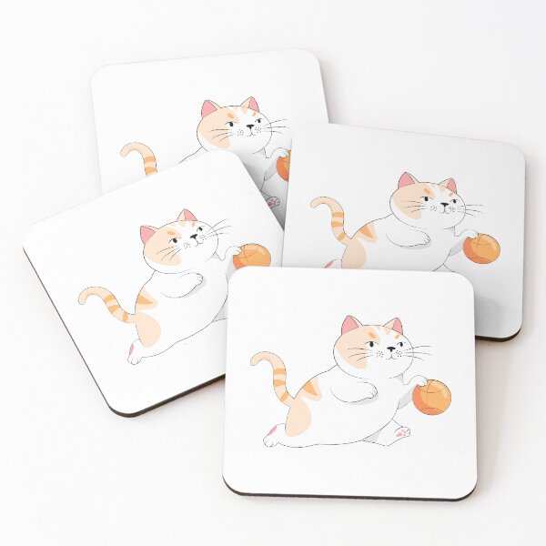 Item preview, Playful Chubby Cat with Ball designed and sold by shinyjewel.