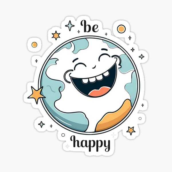 Item preview, Be Happy Planet Earth designed and sold by arthuniverse.