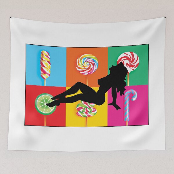Item preview, "Candy Crush: Sweet Adventures with a Girl and Colorful Candies" designed and sold by AAAkiFashion.