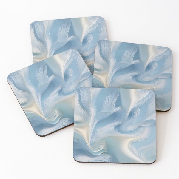 Item preview, Abstract Swirling Blue White Texture Flowing Dynamic Elegant Artistic  designed and sold by Rostislav Bouda.