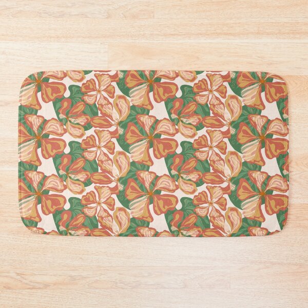 Item preview, Stylized Nasturtium flowers  pattern in Japanese Style designed and sold by NayaChu.