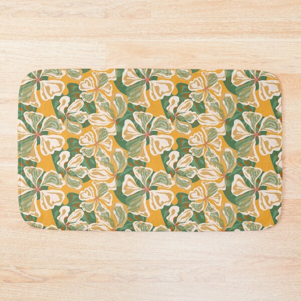 Item preview, Stylized Nasturtium flowers  pattern in Japanese Style designed and sold by NayaChu.