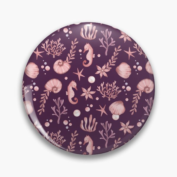 Item preview, Girly pink ocean pattern designed and sold by pinkyfish1010.