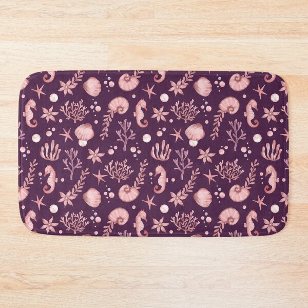Item preview, Girly pink ocean pattern designed and sold by pinkyfish1010.