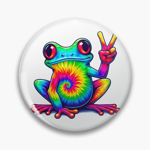 Item preview, Psychedelic Peace Frog designed and sold by digital-savant.