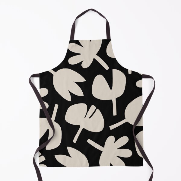Item preview, Dancing Leaves Black and Linen White designed and sold by tonymagnerart.