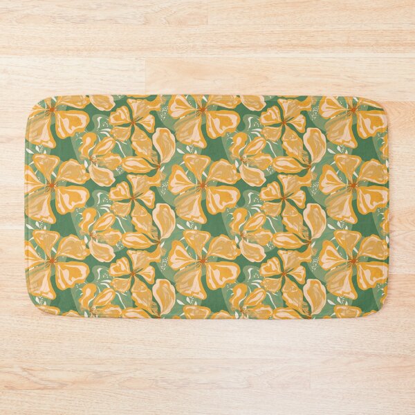 Item preview, Stylized Nasturtium flowers  pattern in Japanese Style designed and sold by NayaChu.