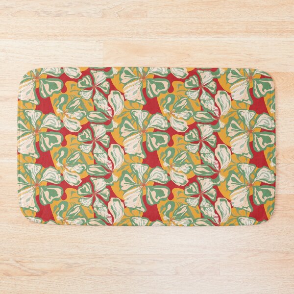 Item preview, Stylized Nasturtium flowers  pattern in Japanese Style designed and sold by NayaChu.