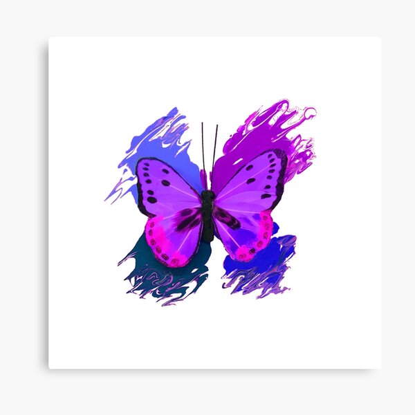Purple Butterfly Canvas Print