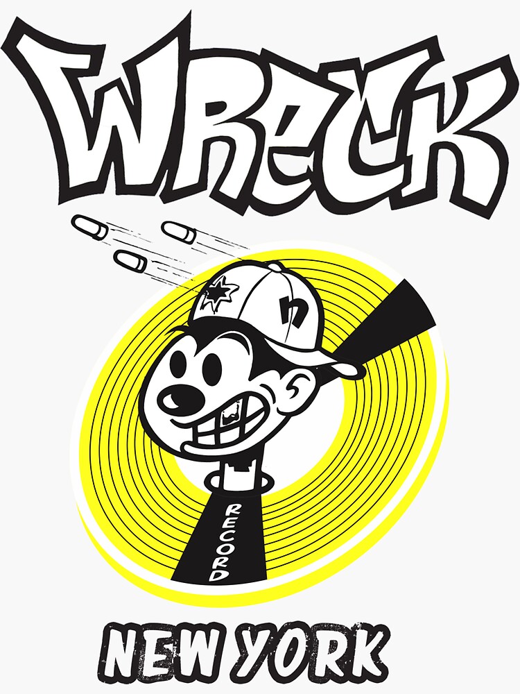 wreck records ステッカー