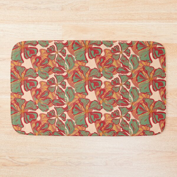 Item preview, Stylized Nasturtium flowers  pattern in Japanese Style designed and sold by NayaChu.
