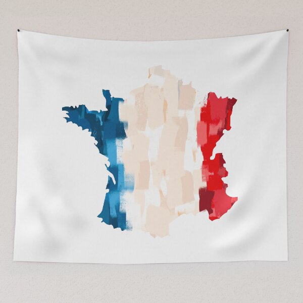 Item preview, France Flag Map designed and sold by HappyAli777.