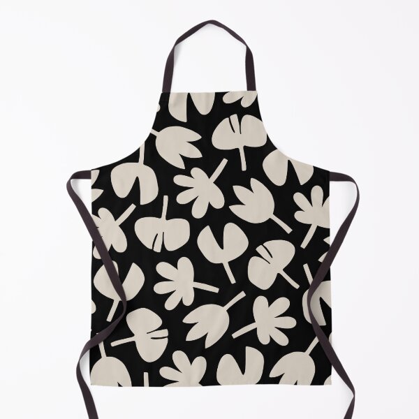 Item preview, Dancing Leaves Black and Linen White designed and sold by tonymagnerart.