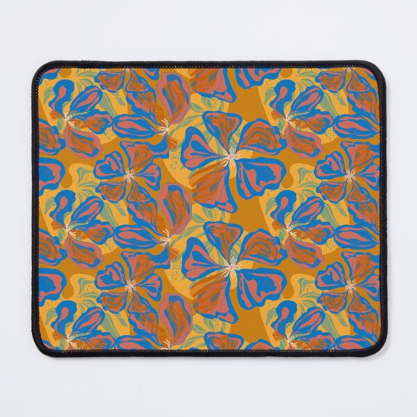 Item preview, Stylized Nasturtium flowers pattern in Japanese Style designed and sold by NayaChu.