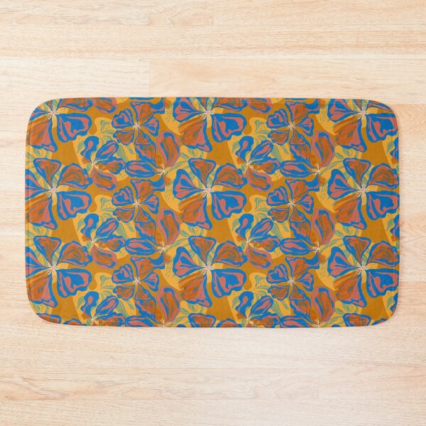 Item preview, Stylized Nasturtium flowers  pattern in Japanese Style designed and sold by NayaChu.