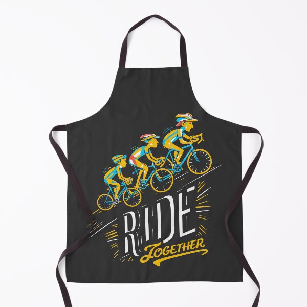 Item preview, RIDE TOGETHER: Yellow, Blue, and White Cycling Adventure designed and sold by SplashTastic.