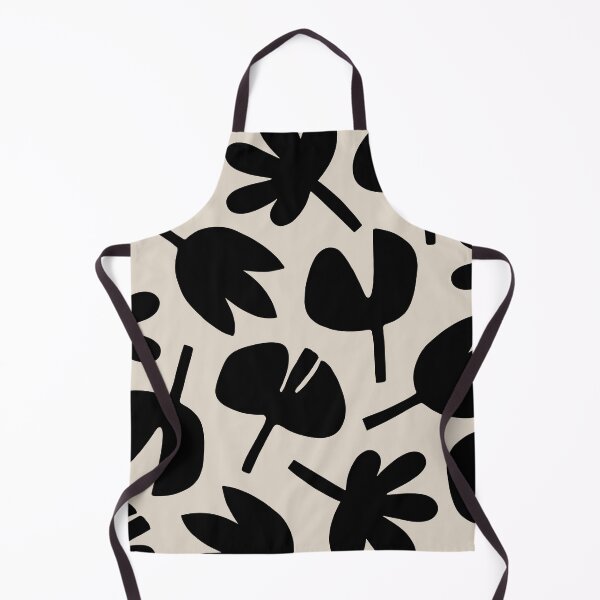 Item preview, Dancing Leaves Black and Linen White designed and sold by tonymagnerart.