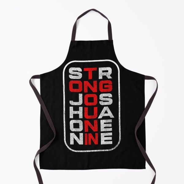 Item preview, strong joshua one nine in cross format -gym motivation quotes- words from bible verse Joshua 1 9 white and red designed and sold by ZechJohnRB.