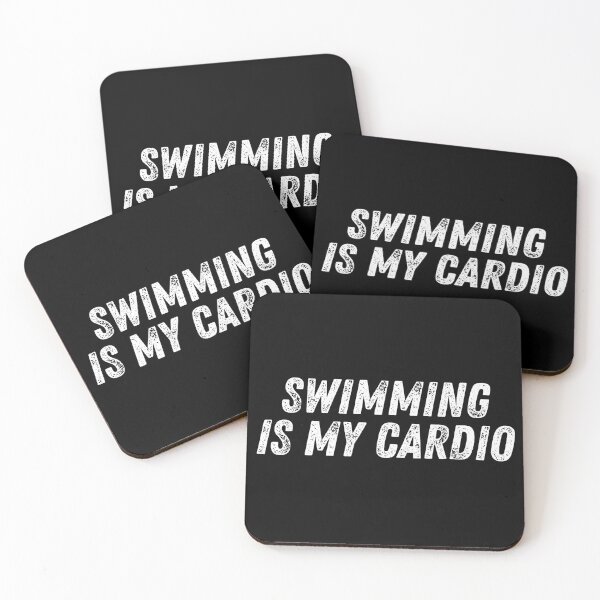 Item preview, swimming is my cardio designed and sold by manandi1.