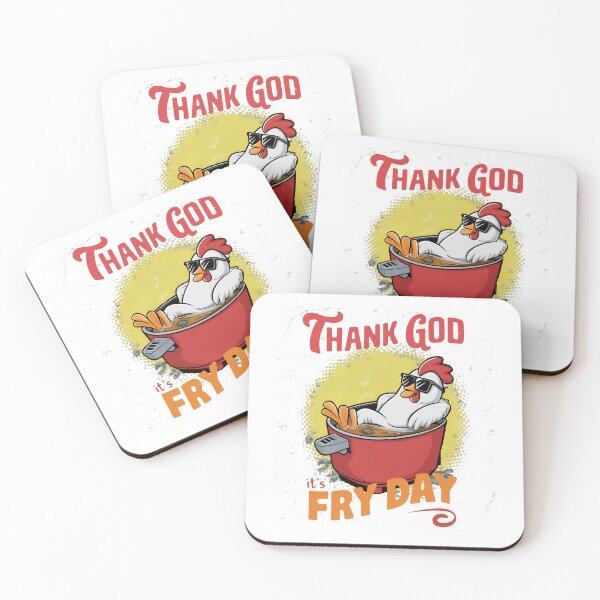 Item preview, Thank God it's fry day - Eat more chicken designed and sold by BobaTeeStore.