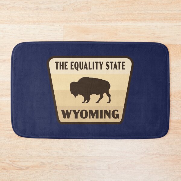 Item preview, The Equality State Wyoming Retro Buffalo Badge designed and sold by deadmansupplyco.
