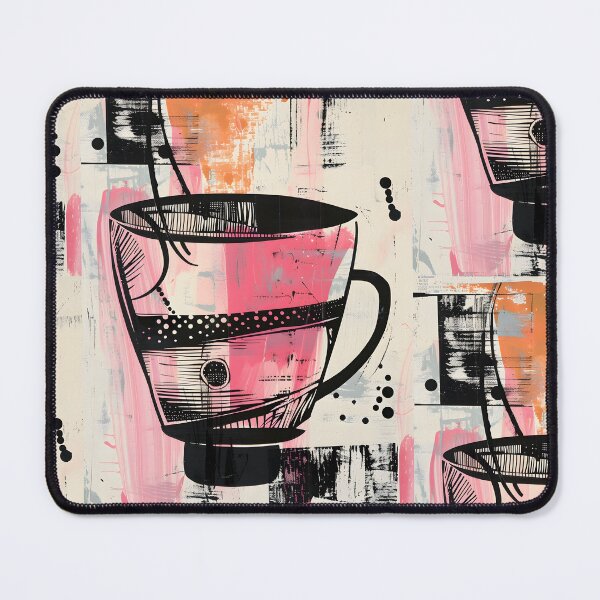 Item preview, Modern Brew - Stylized Coffee Cup with Vibrant Abstract Designs and Contemporary Indulgence designed and sold by OlfactoART Studio.